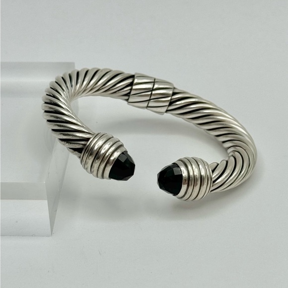 David Yurman 10mm Cable Bracelet With Black Onyx - Picture 1 of 6